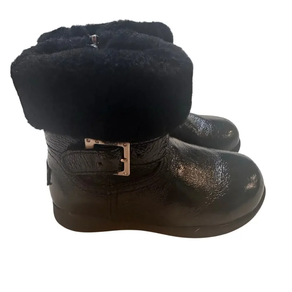 UGG Gemma patent leather boot sz 7 Black Patent Leather Uggs